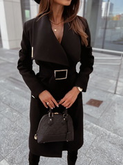 Chic coat with belt - Allie