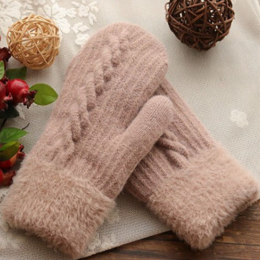 Wool warm winter gloves - Adaline