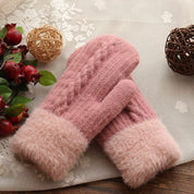 Wool warm winter gloves - Adaline