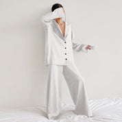 Oversized satin silk pyjama set - Ariella