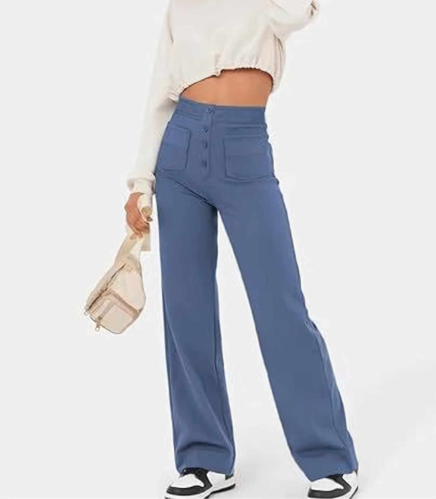 Elasticated trouser with high waist - Dakota