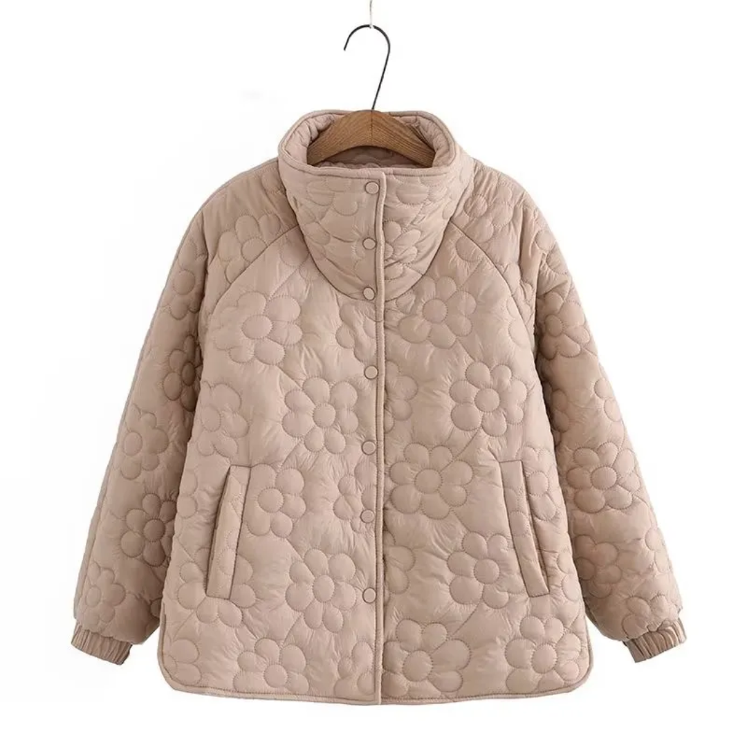 Stylish quilted jacket - Scarlet