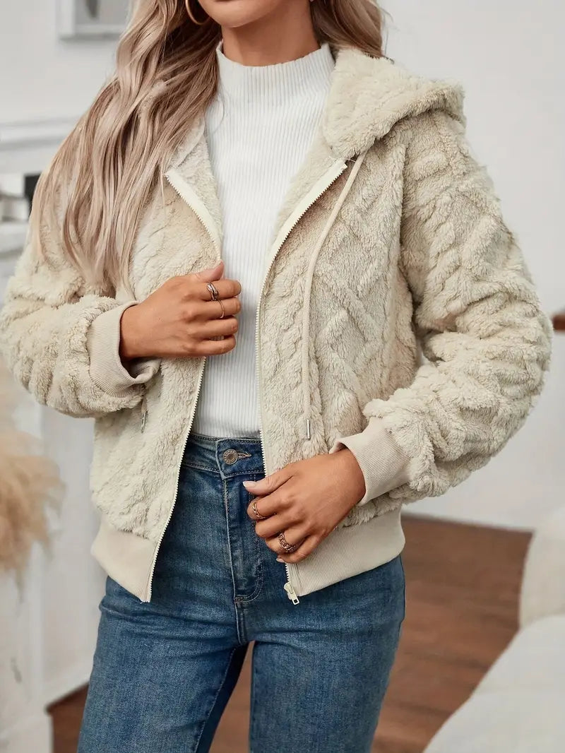 Elegant faux fur jacket - Esmeralda