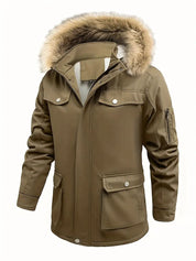 Plain jacket with sherpa lining - Peter