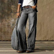 Retro chic wide denim jeans - Natalie