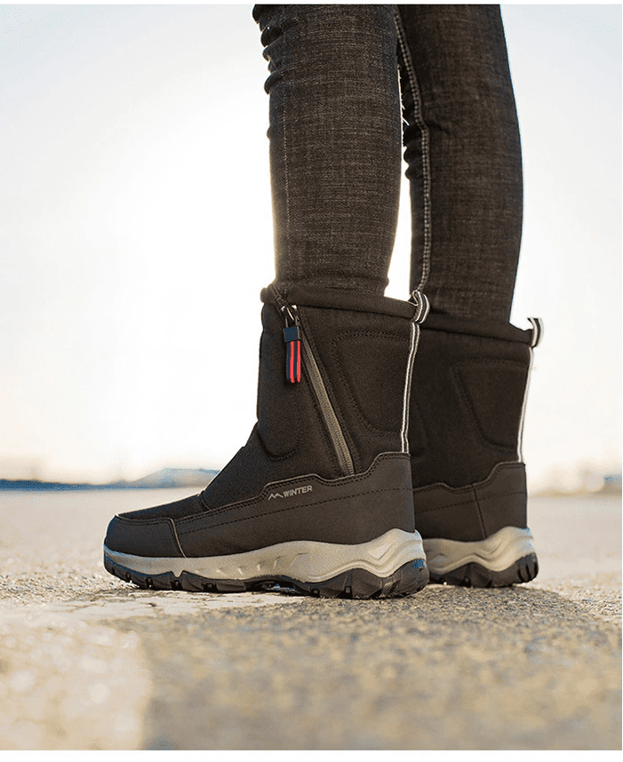 Fashionable mesh mid-calf snow boots - Danial