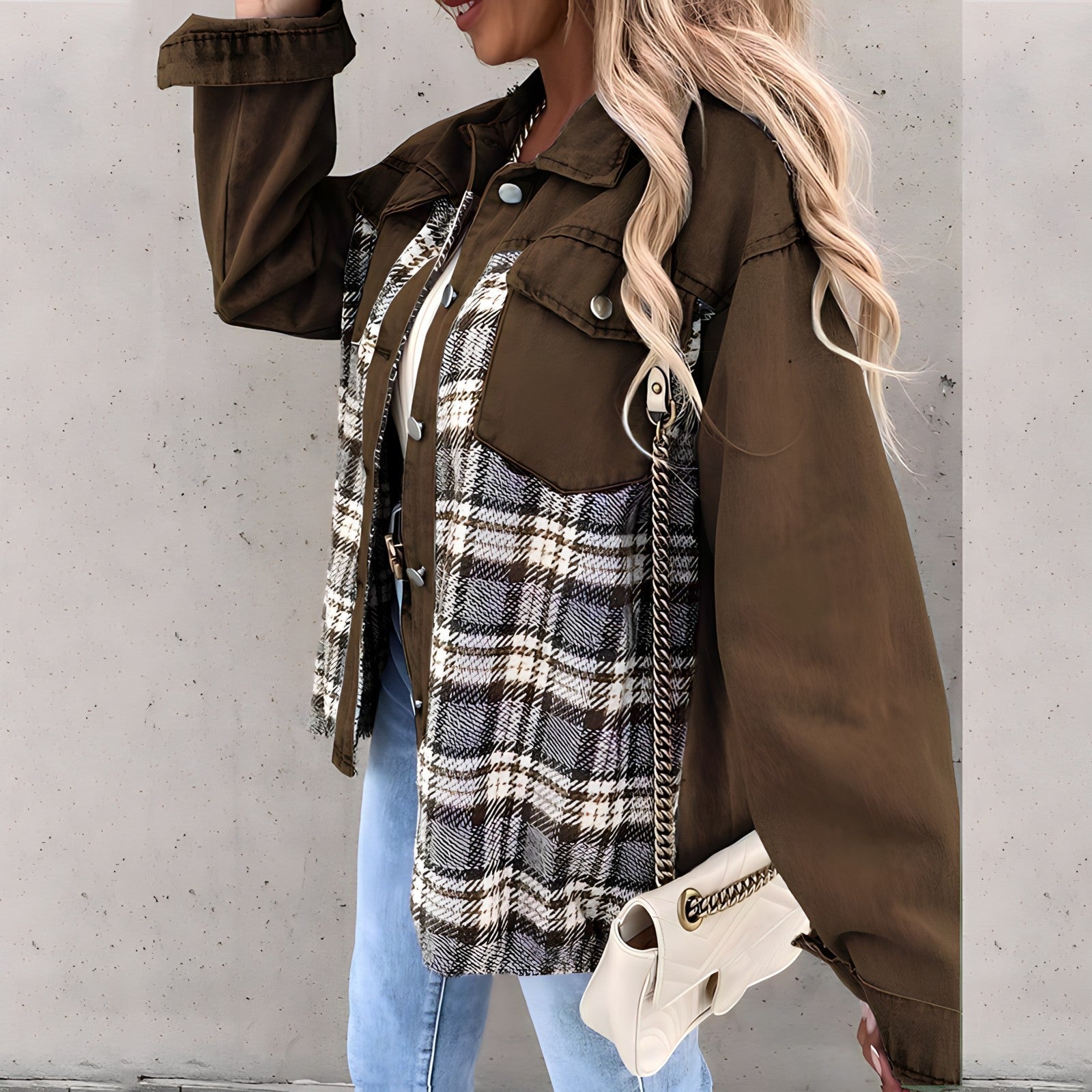 Women's checked jacket - Amirah