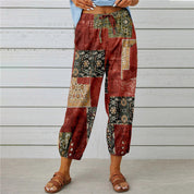 Vintage trousers in cotton/linen blend - Aitana