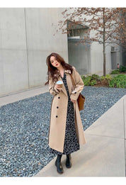 Long trench coat for spring and autumn - Anya