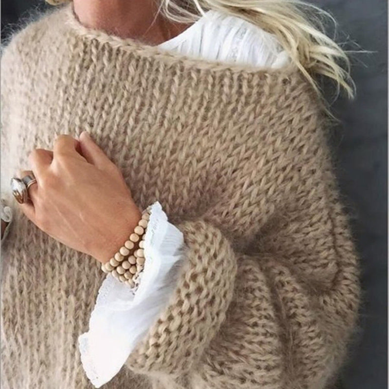 Fashionable and trendy knitted pullover - Gabrielle