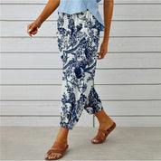 Vintage trousers in cotton/linen blend - Aitana