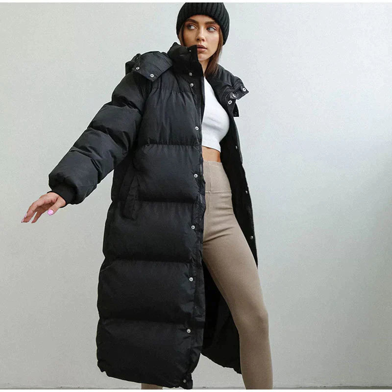 Lined long down jacket - Maggie