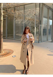 Long trench coat for spring and autumn - Anya