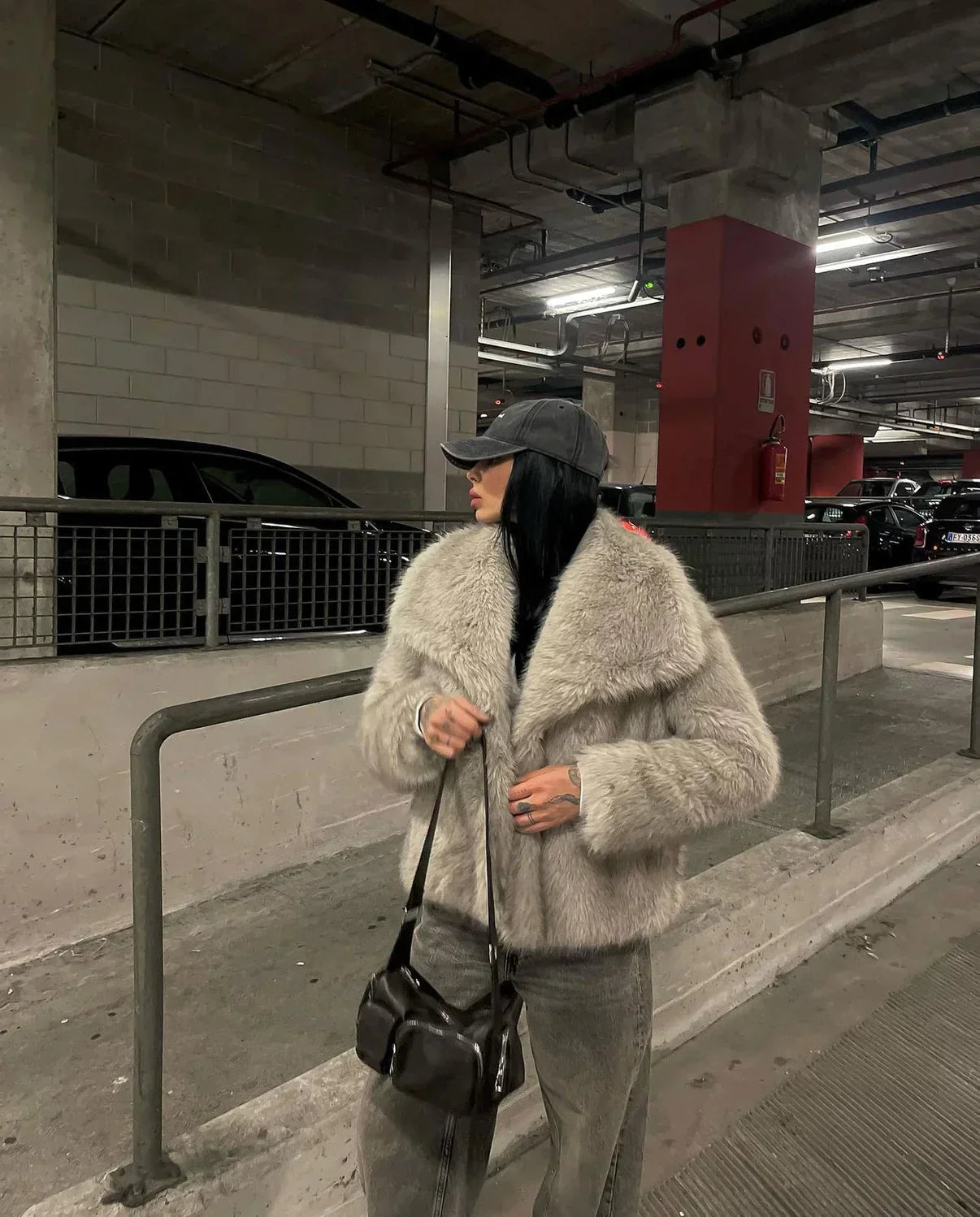 Faux fur jacket - Heidi