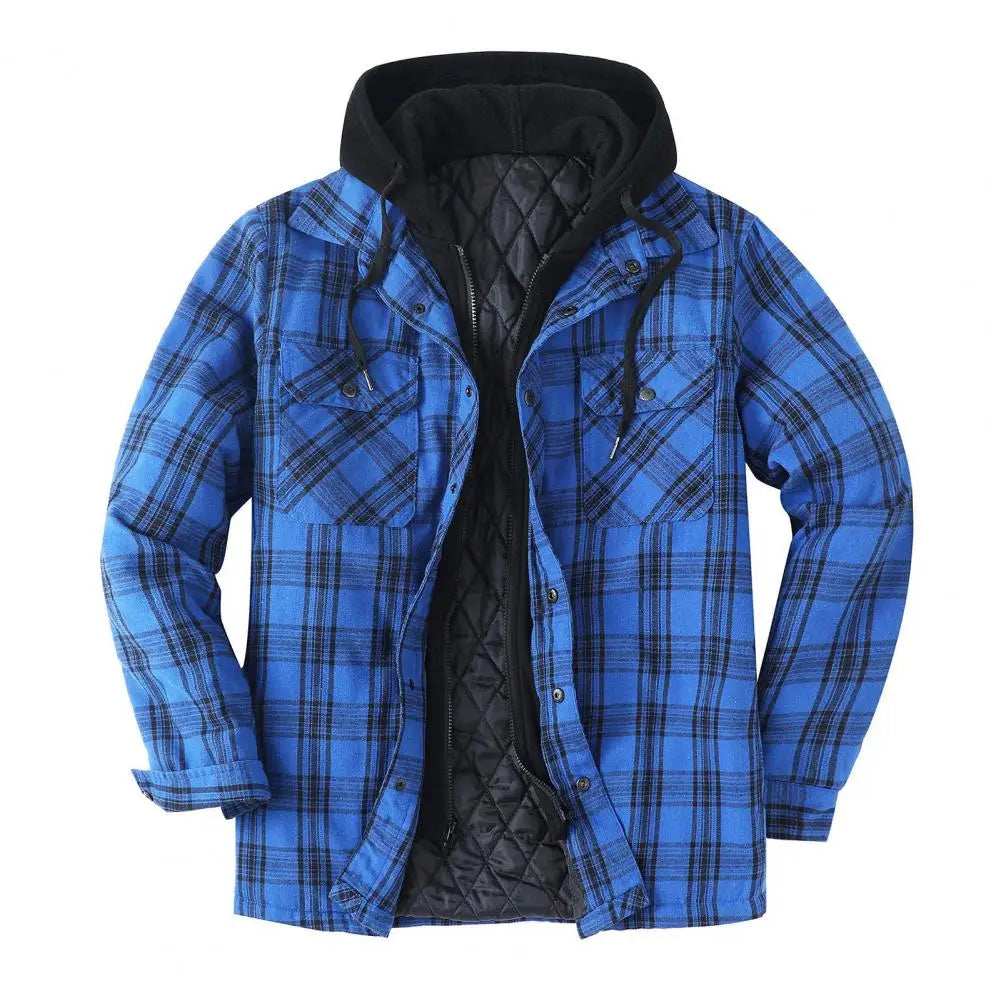 Warm checked fleece shirt jacket - Bryson