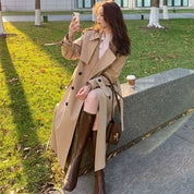 Long trench coat for spring and autumn - Anya