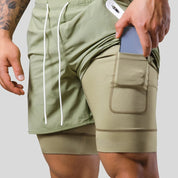 2-in-1 Sports Shorts - Christian