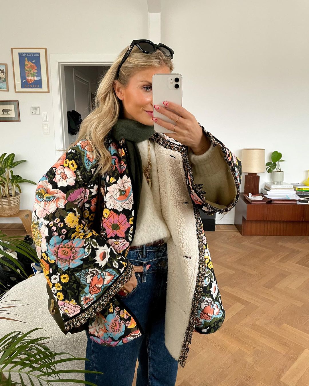 Women's floral print lined jacket - Meredith