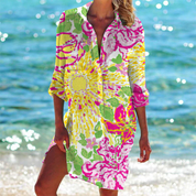 Stylish summer shirt dress - Alice