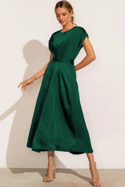 Elegant party dress in satin silk - Gabriella