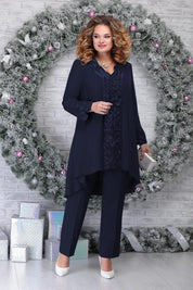 3-piece embroidered oversized suit - Raelynn