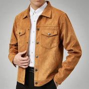 Men's suede leisure jacket - Alex