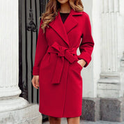 Long elegant winter trench coat - Brooklynn