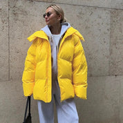 Stylish oversized hooded jacket - Kaliyah