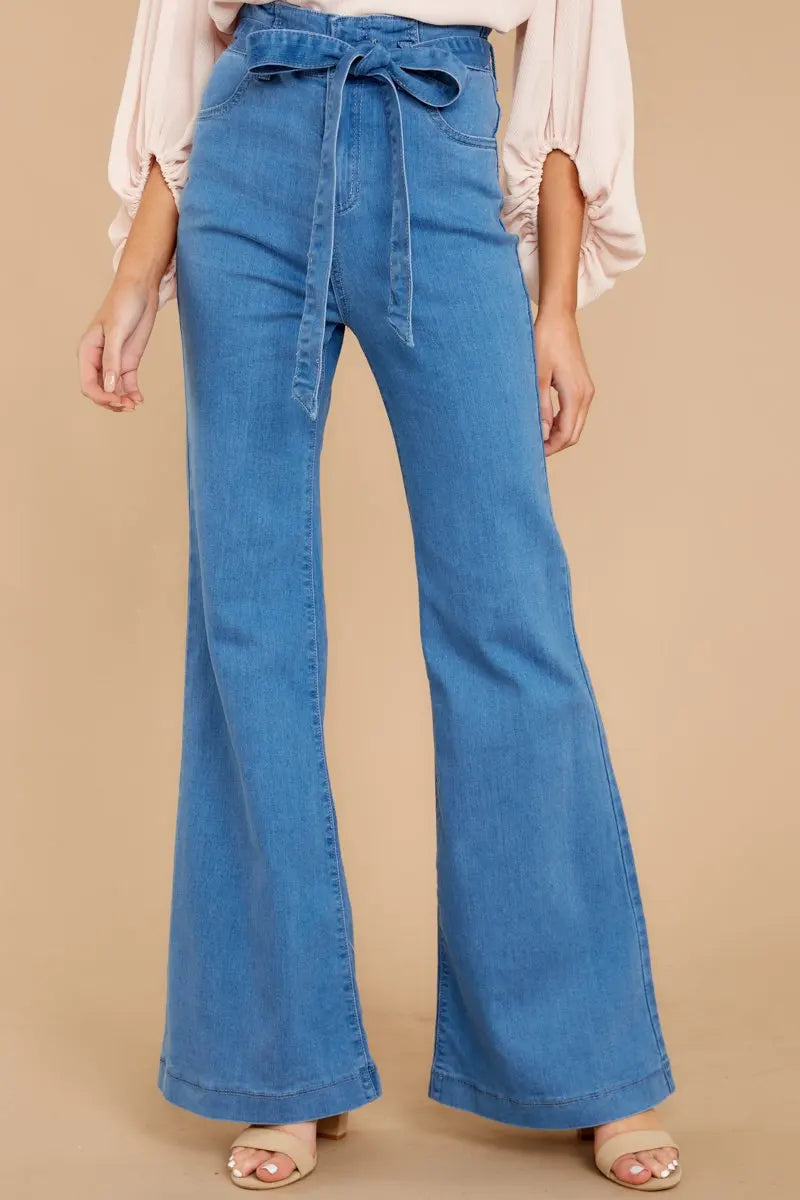 Women's stretchy flared jeans - Ana