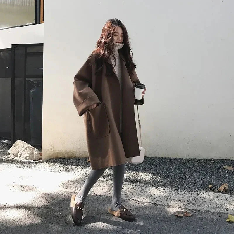 Elegant oversized trench coat - Alicia