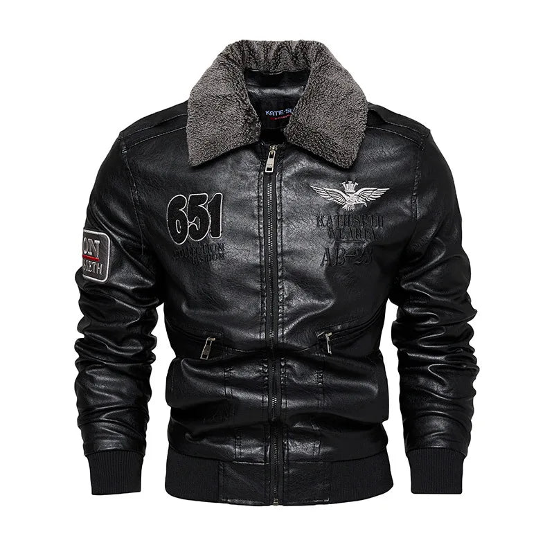 Men's bomber biker Jacket - Matteo