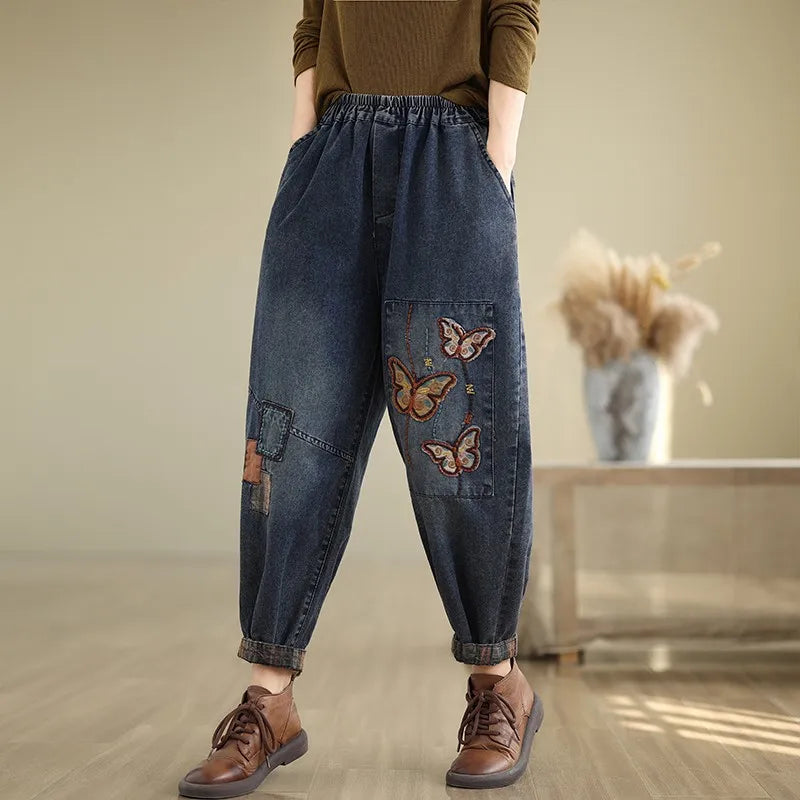 Women's jogging-style jeans - Lia