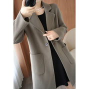 Wool coat with wide collar - Kayla