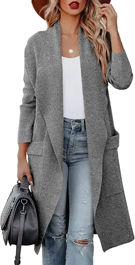 Wool coat with wide collar - Esme