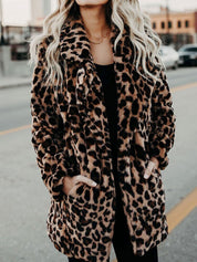 Soft faux fur winter coat - Colette