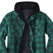 Warm checked fleece shirt jacket - Bryson