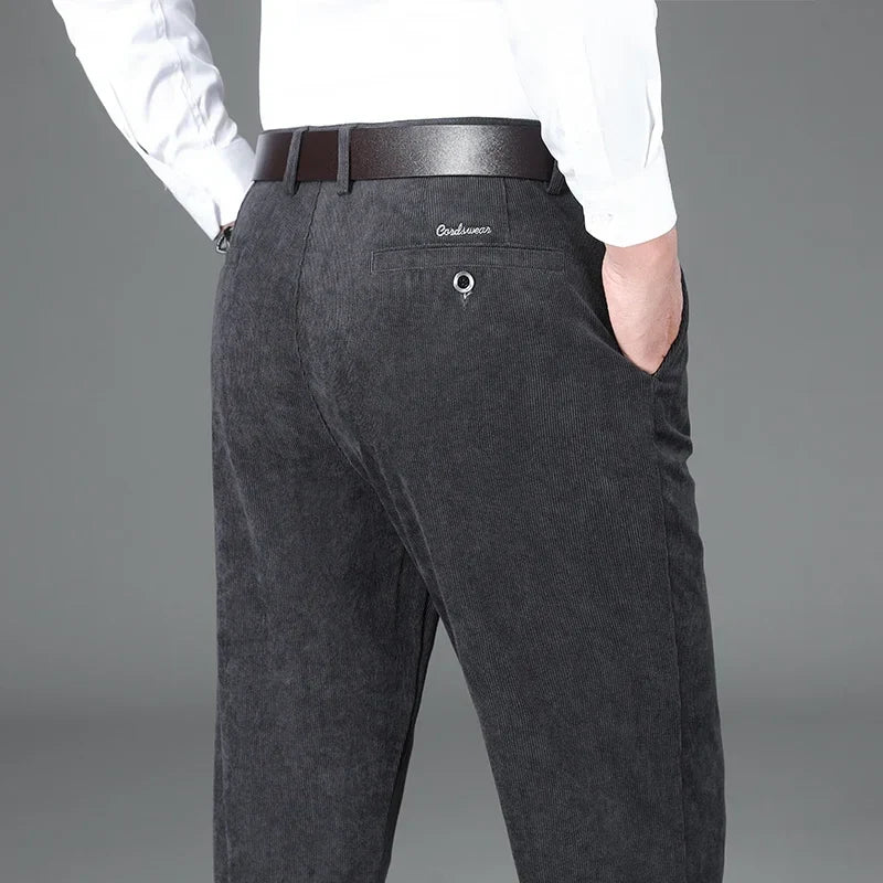 Men's straight-cut corduroy pant - Omar