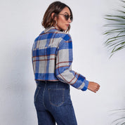 Stylish short checked jacket - Reign