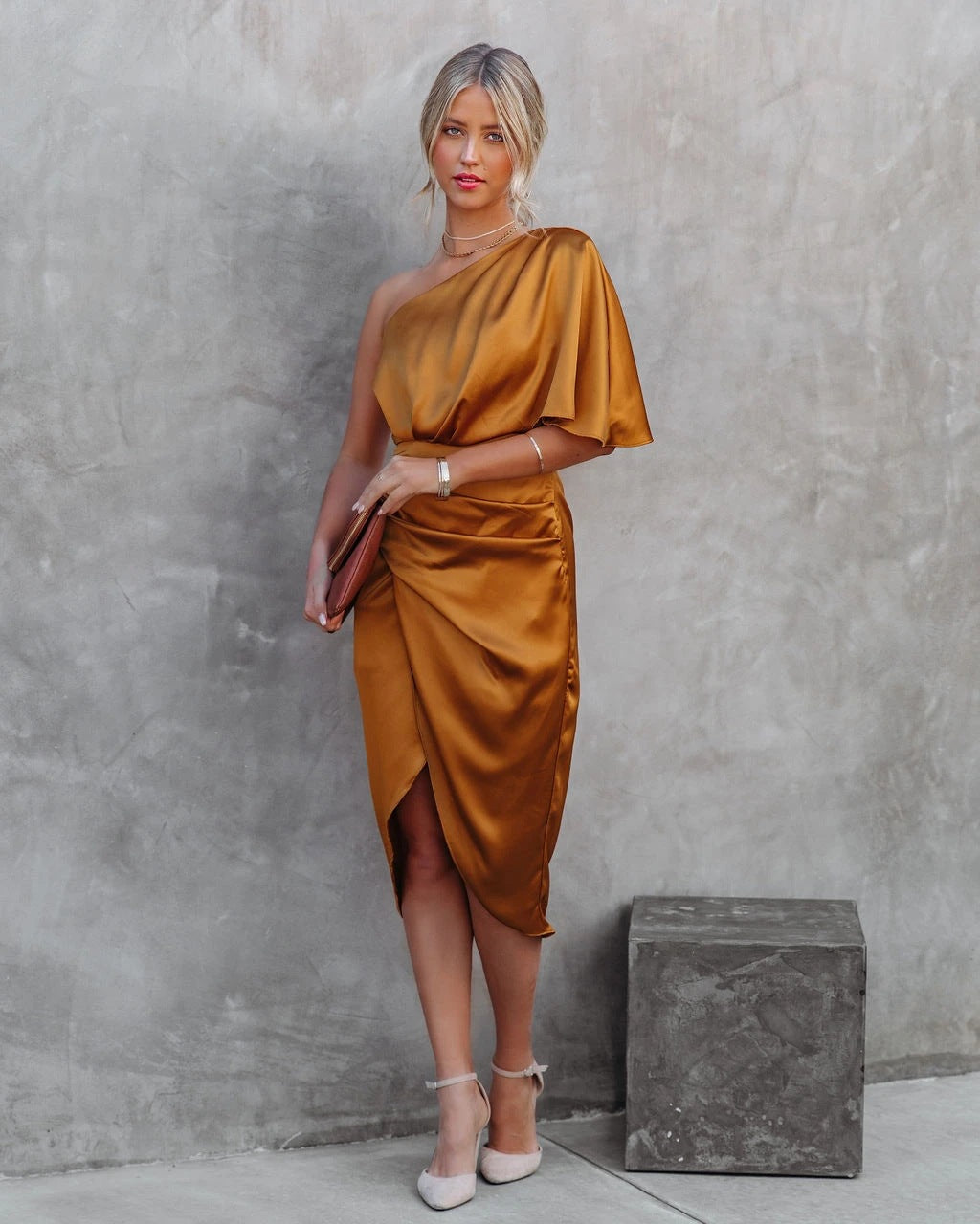 Elegant silk party dress - Natalia