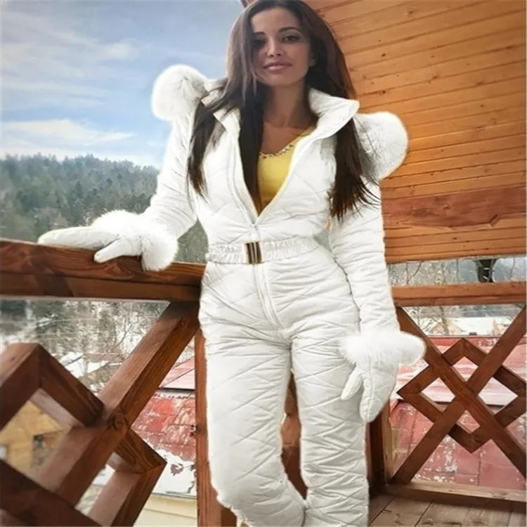 Elegant one-piece winter jumpsuit - Clara