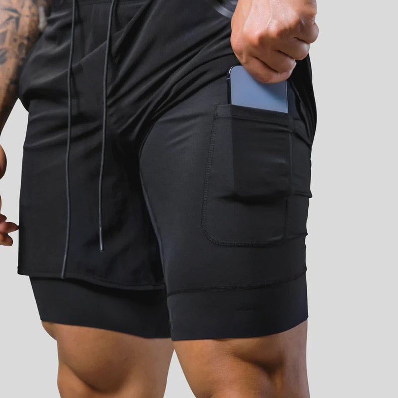 2-in-1 Sports Shorts - Christian