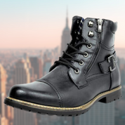 Leather motorbike boots for men - Warren