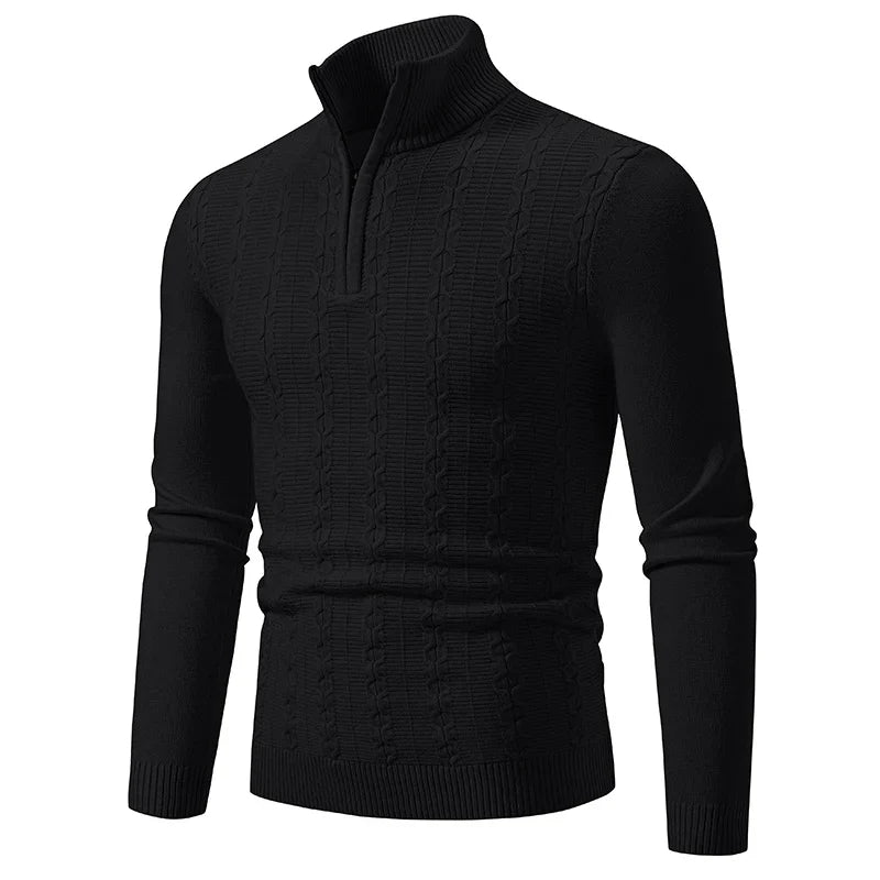 Men's half-zip turtleneck pullover - Maximus