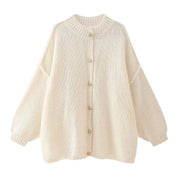 Wide-cut knitted cardigan - Avianna