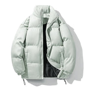 Warm puffer jacket with standing collar - Caden