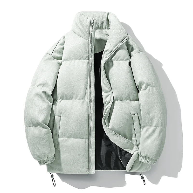 Warm puffer jacket with standing collar - Caden