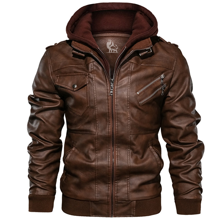 Men's elegant leather jacket - Malcolm