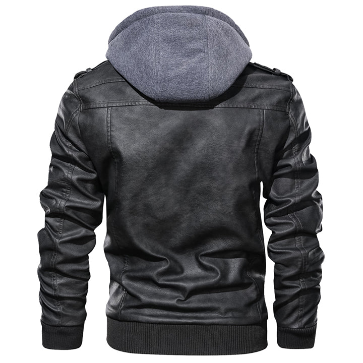 Men's elegant leather jacket - Malcolm