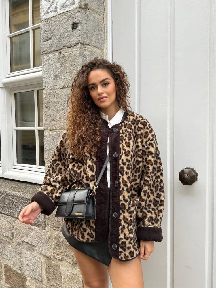 Women's leopard printed jacket - Lyra