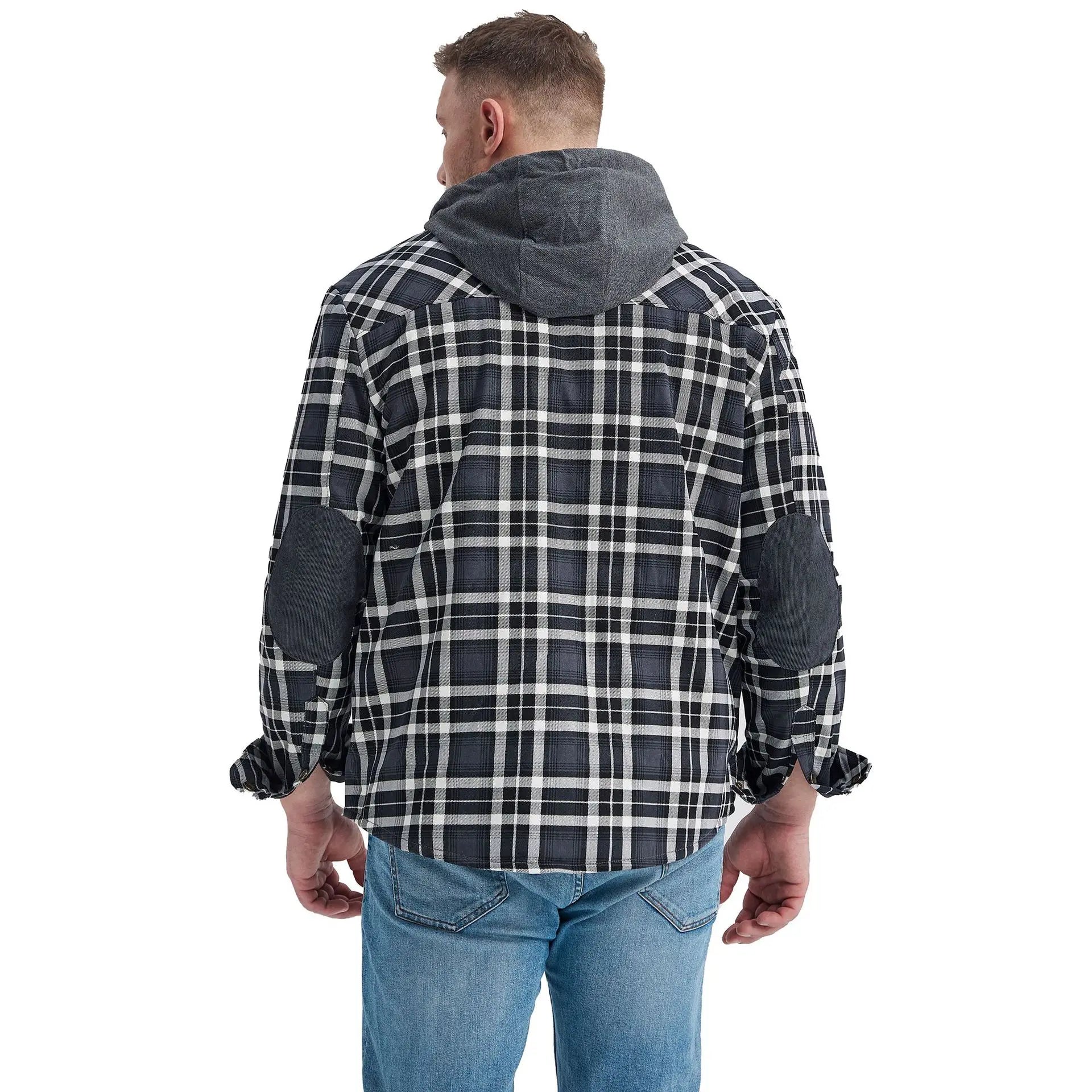 Men's checked hooded jacket - Calvin